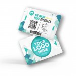 Nfc Tap Or scan QR Code Κάρτα αξιολογήσεων με το logo σας