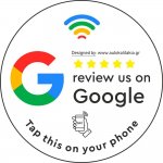 Nfc Tap αυτοκόλλητο αξιολογήσεων Google με NFC Chip