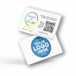 Nfc Tap Or scan QR Code Κάρτα αξιολογήσεων Google με το logo σας