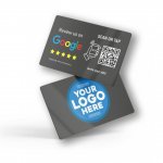 Nfc Tap Or scan QR Code Κάρτα αξιολογήσεων Google με το logo σας