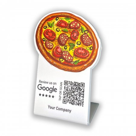 Nfc Tap Or scan QR Code desktop Google - Pizza