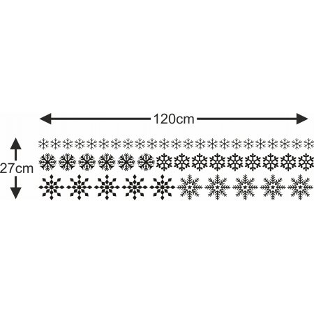 Αυτοκόλλητο βιτρίνας - Χιονονιφάδα σετ (48 τεμάχια)