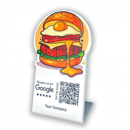 Nfc Tap Or scan QR Code desktop Google - Burger