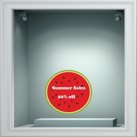 Αυτοκόλλητο εκπτώσεων - Summer sale 72