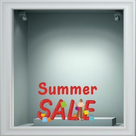 Αυτοκόλλητο εκπτώσεων - Summer sale 77