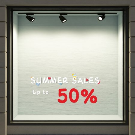 Αυτοκόλλητο εκπτώσεων - Summer sale 83