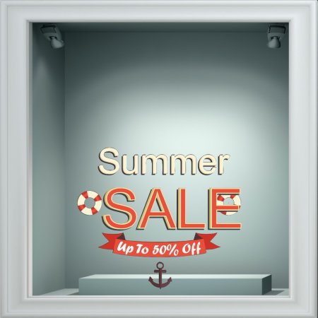 Αυτοκόλλητο εκπτώσεων - Summer sale 89