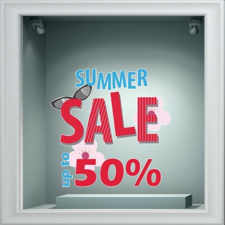 Αυτοκόλλητο εκπτώσεων - Summer sale 90